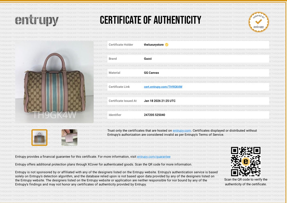 Pre-owned Gucci GG Canvas Boston bag
