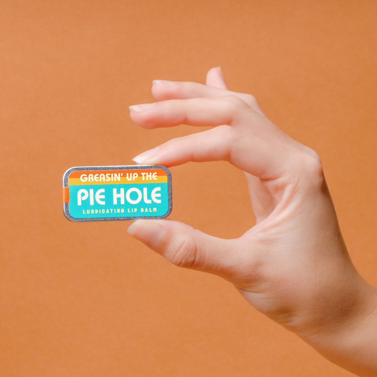 Greasin' Up the Pie Hole Lip Balm | Funny Old School Tin