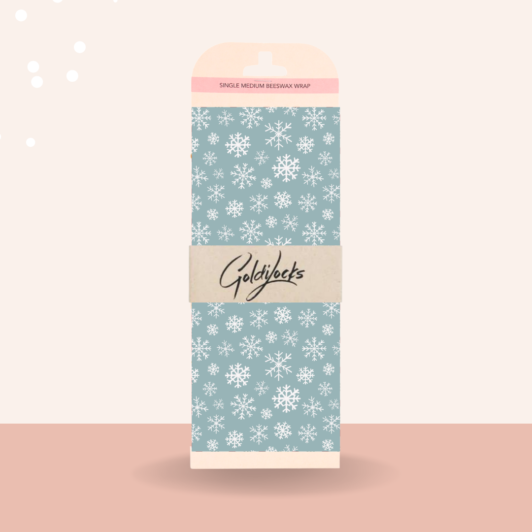 Goldilocks Goods - Beeswax Food Wraps: Snowflake Single Medium