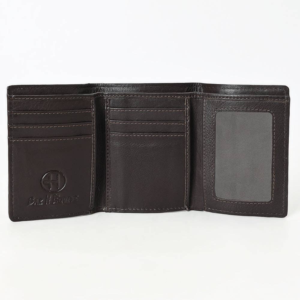 Western Leather Trifold Wallet: BEBGM183-TIF