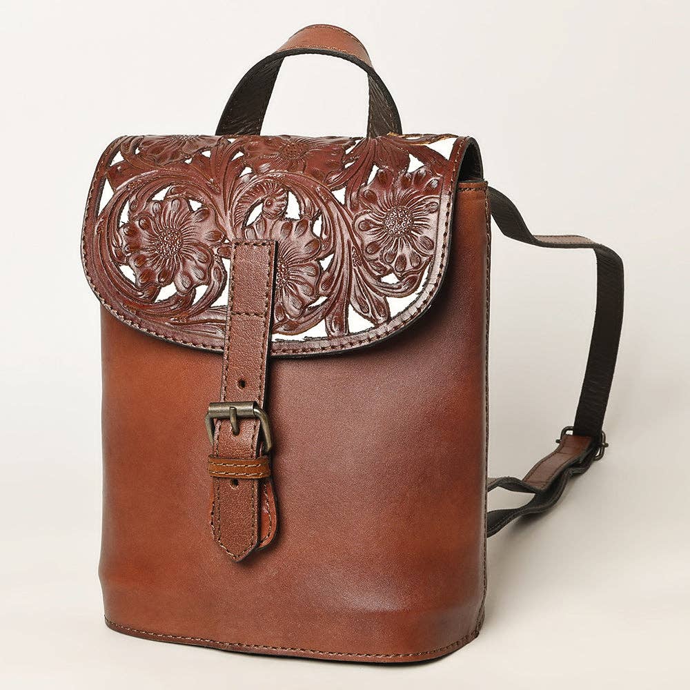 Backpack Genuine Leather women bag western Bag: KBG320