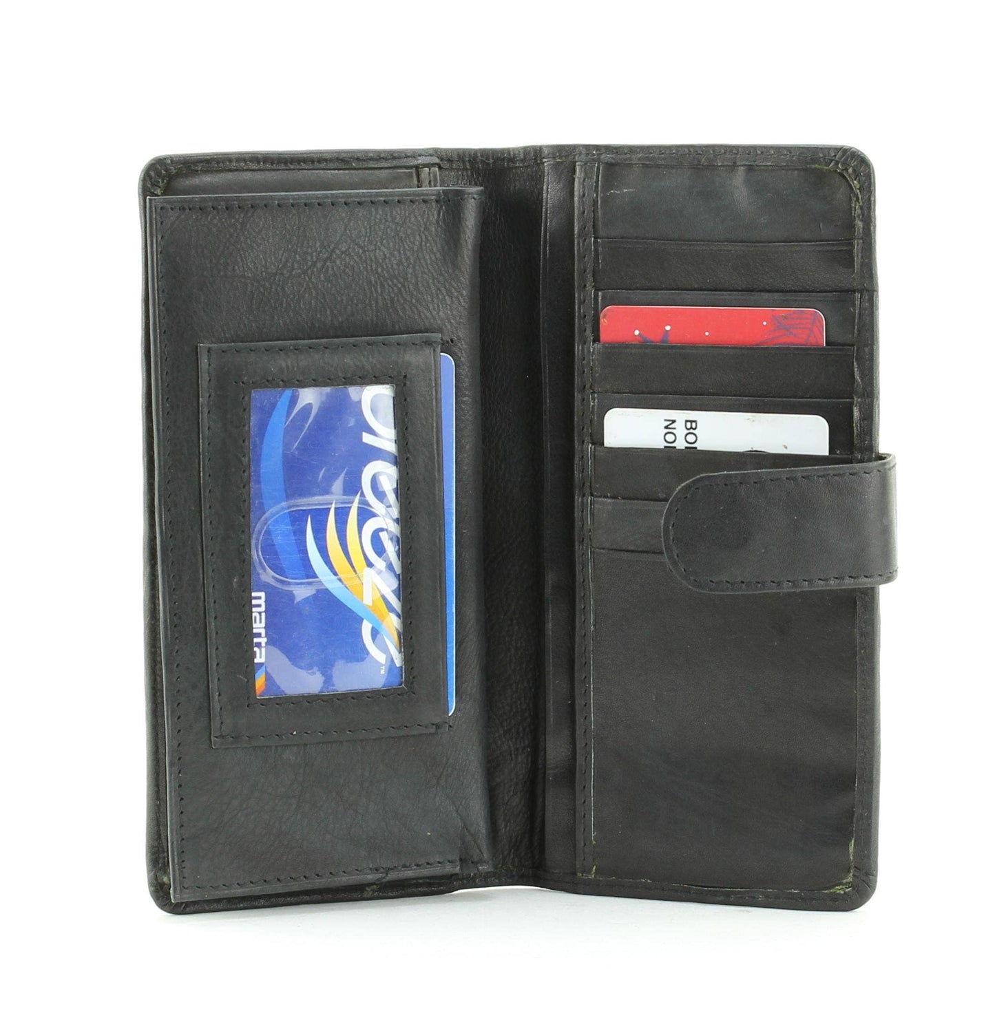 Leather Ladies Long Card Holder
