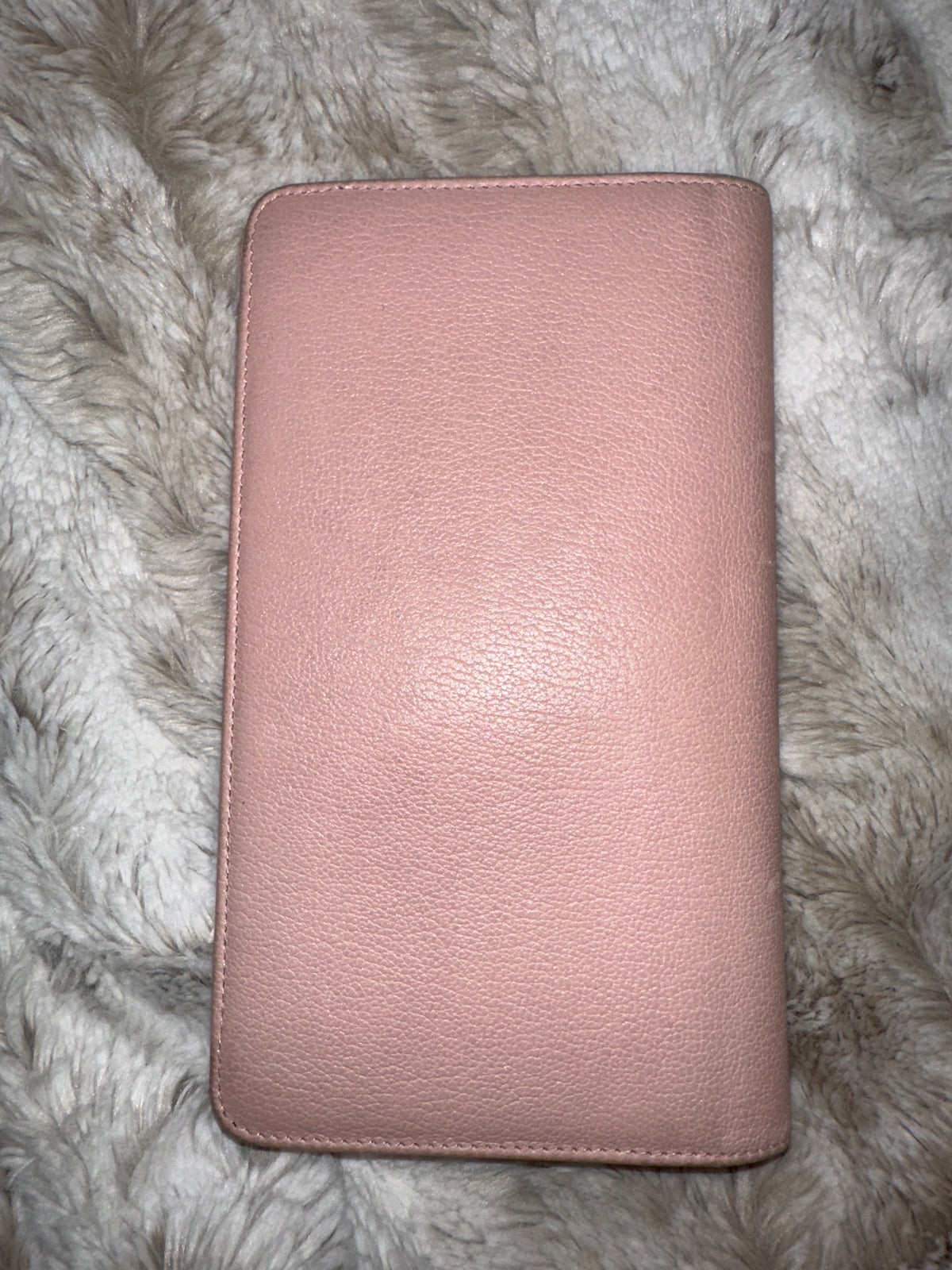 Pre-Loved Authentic Chanel Camellia Pink Leather Bifold Long Wallet