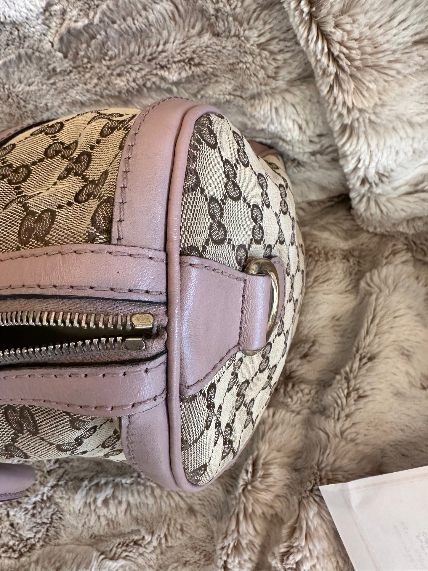 Pre-owned Gucci GG Canvas Boston bag