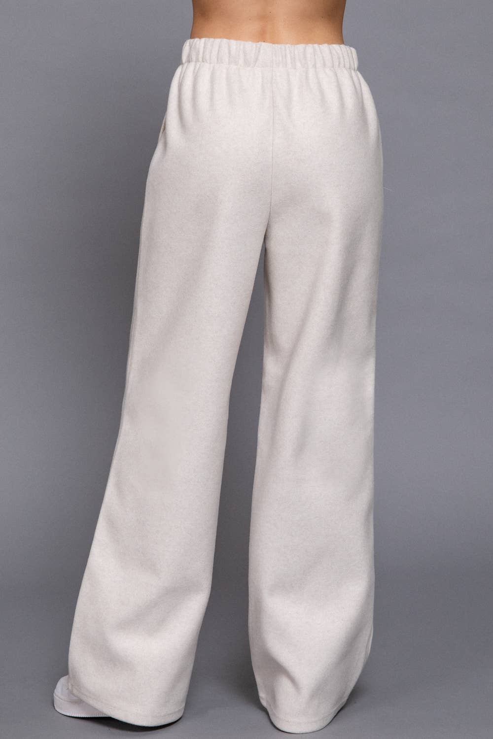 Soft Felt Pants: Waist Elastic with Side Pocket