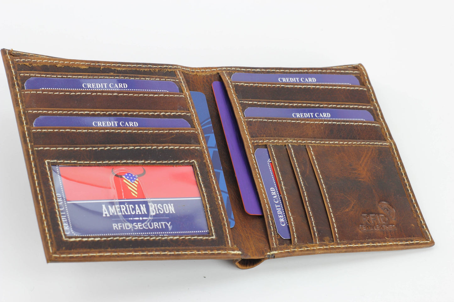 Hunter Leather Men's Hipster Wallet RFID