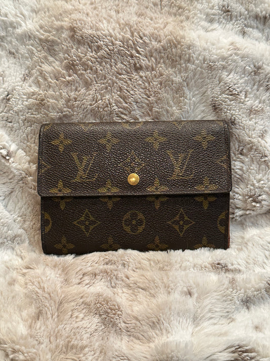 Pre-owned Louis Vuitton Monogram Porte Tresor Etui Papiers trifold wallet