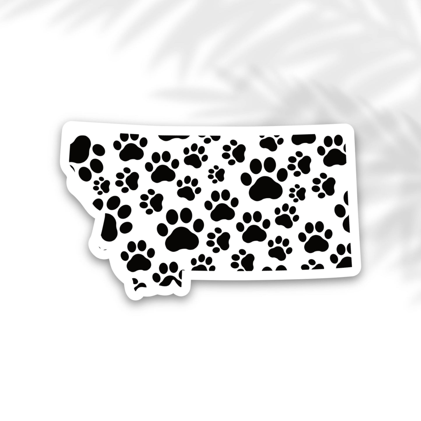 The State Stickers - Montana Paw Print State Sticker