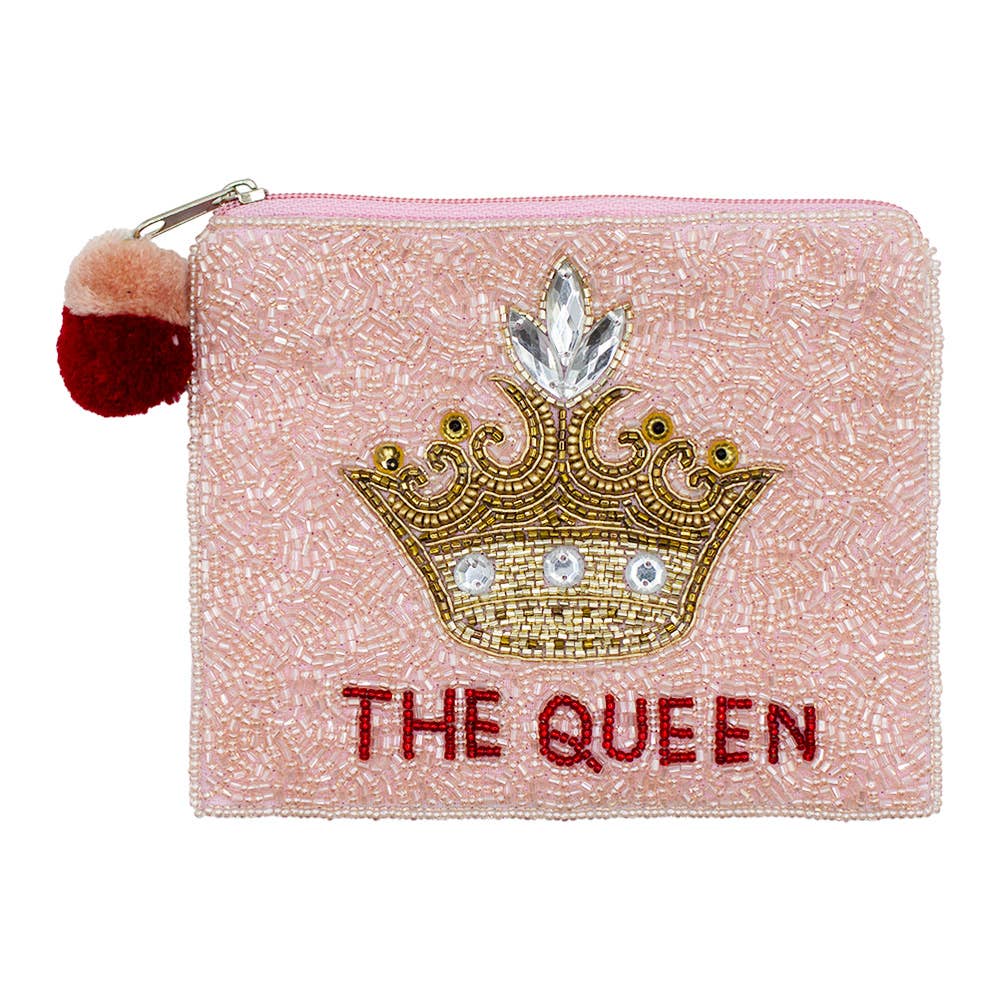 The Queen Beaded Coin Pouch
