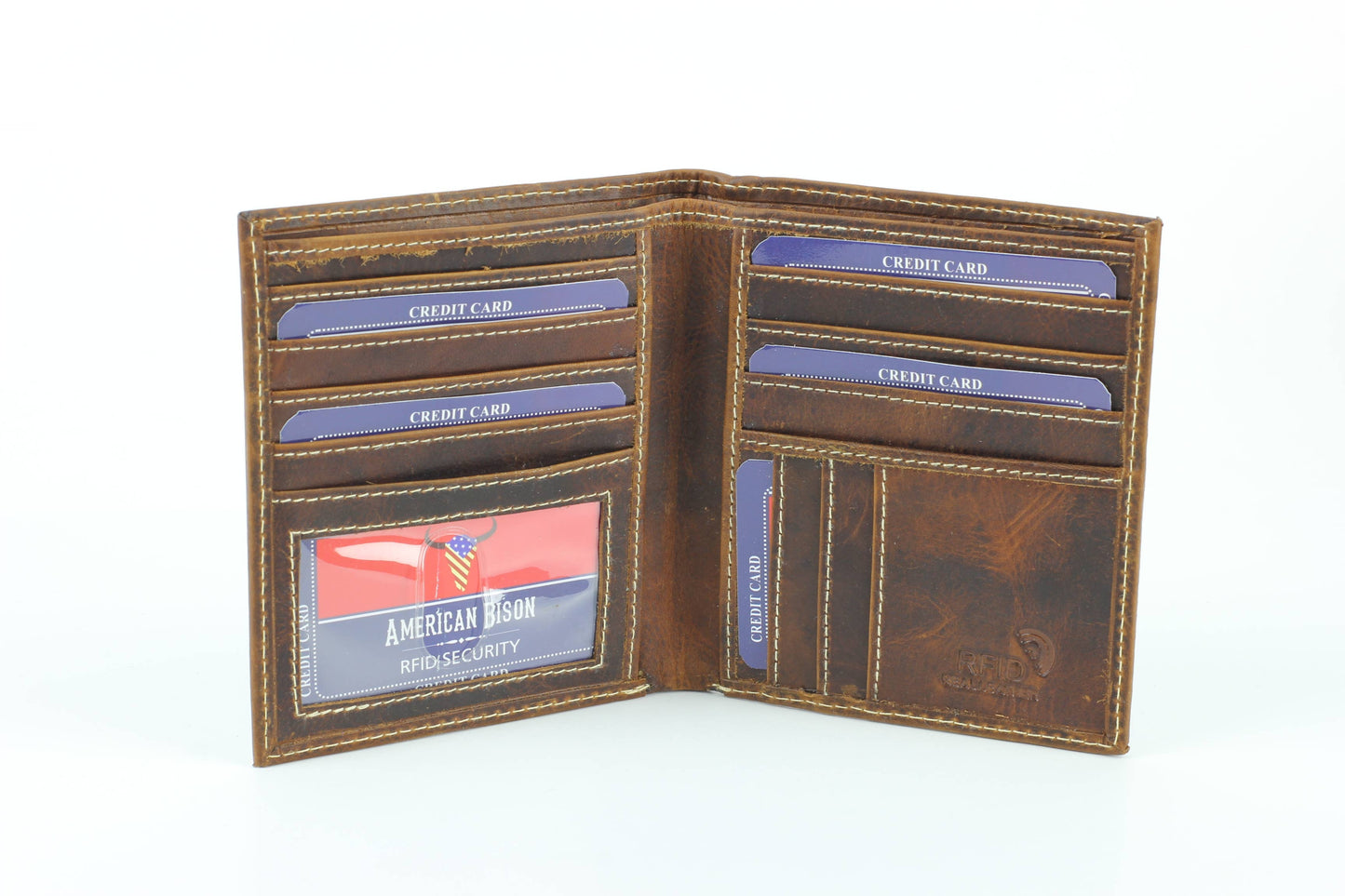 Hunter Leather Men's Hipster Wallet RFID