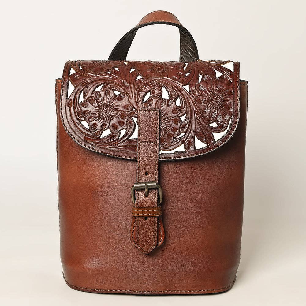 Backpack Genuine Leather women bag western Bag: KBG320