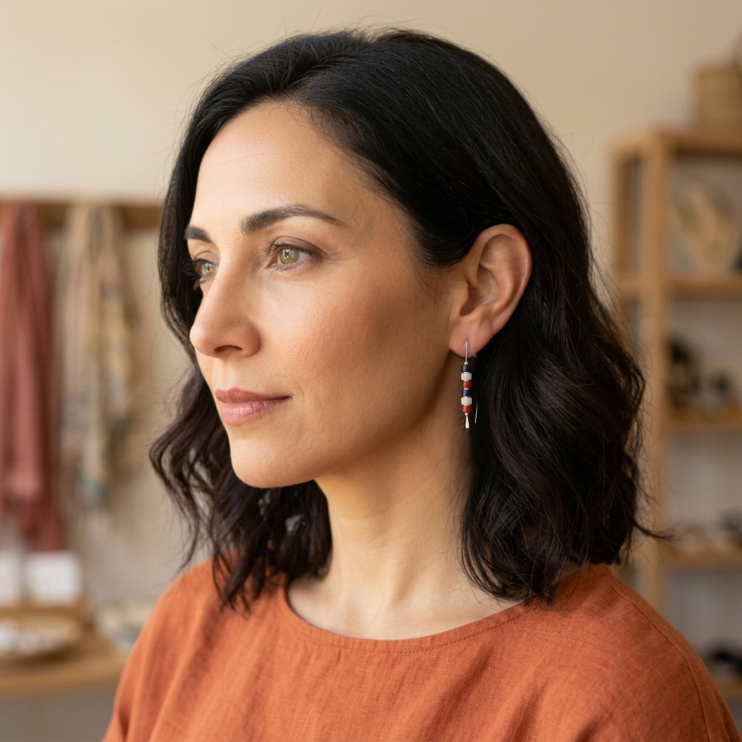 Americana Earrings Silver