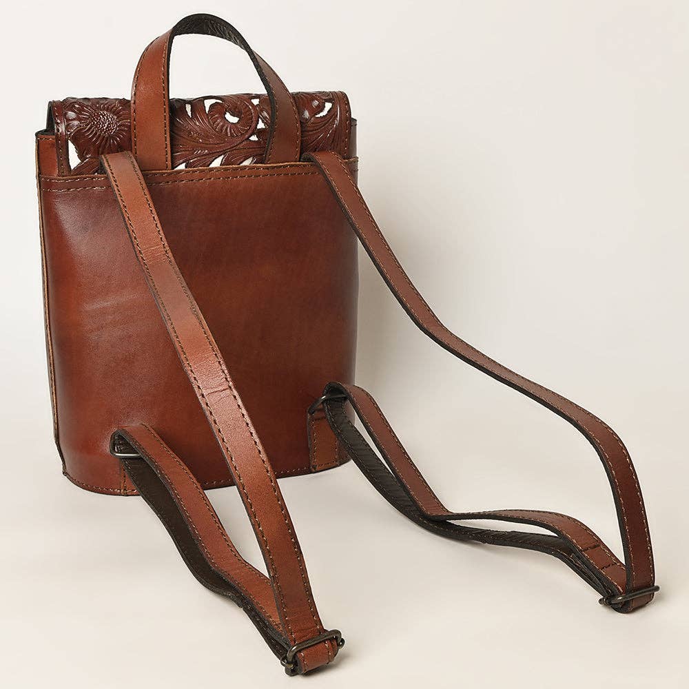 Backpack Genuine Leather women bag western Bag: KBG320