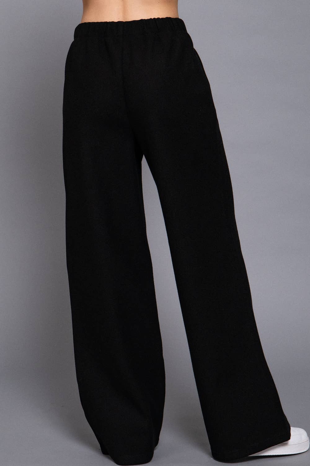 Soft Felt Pants: Waist Elastic with Side Pocket