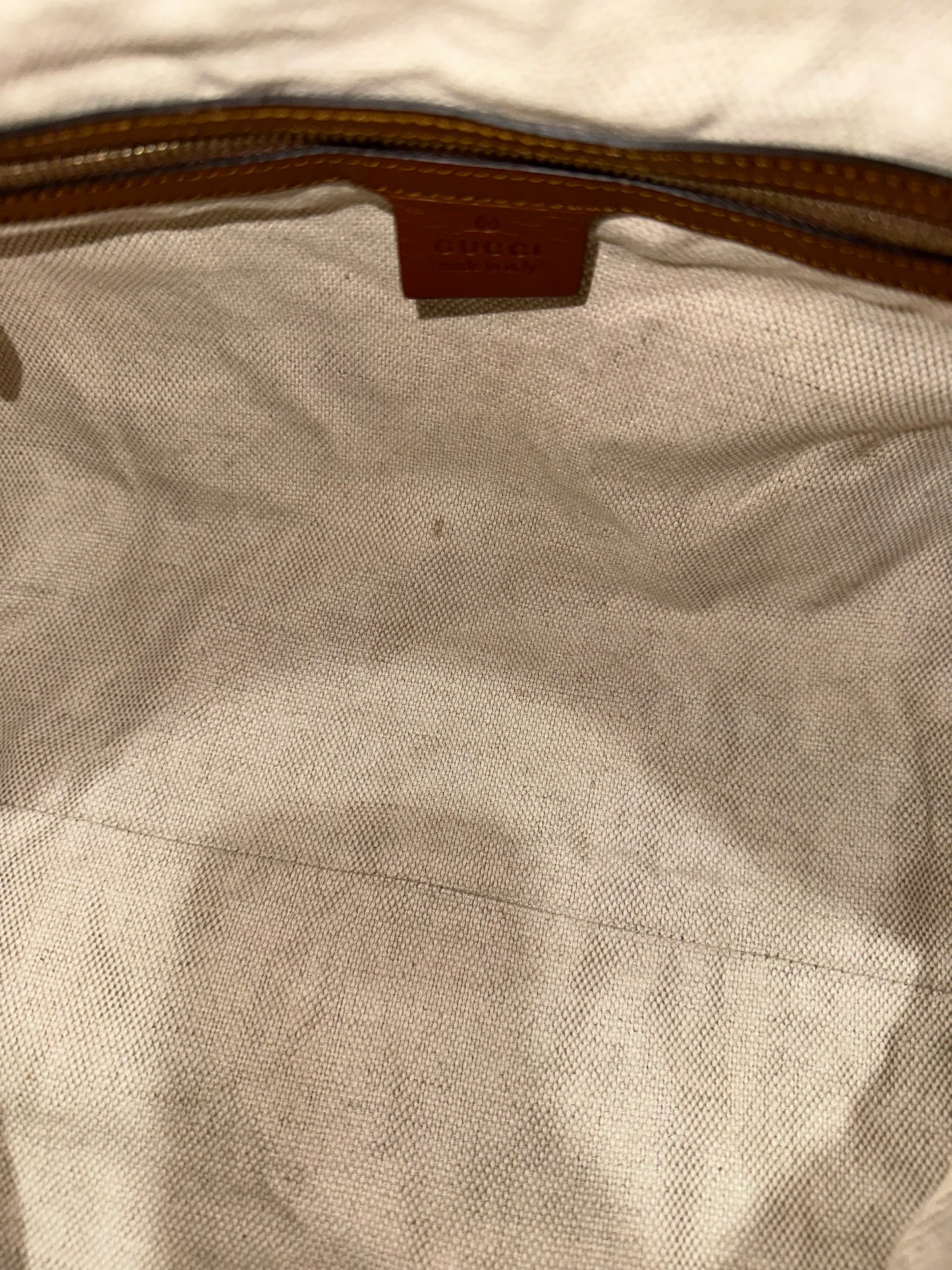 JT020 Preowned Gucci GG Canvas Boston Satchel
