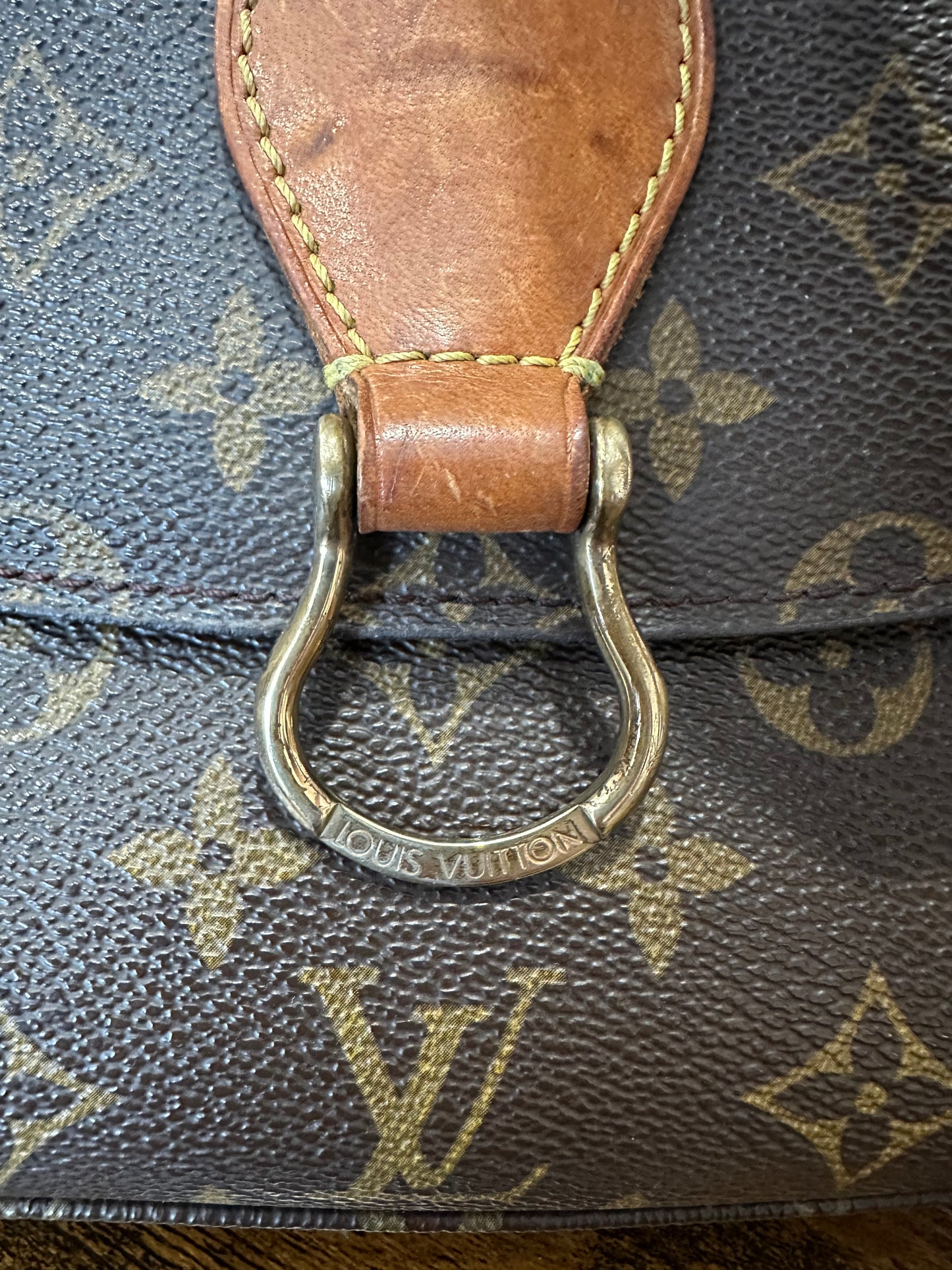 JT014 Preowned Louis Vuitton Monogram Cartouchière GM Crossbody