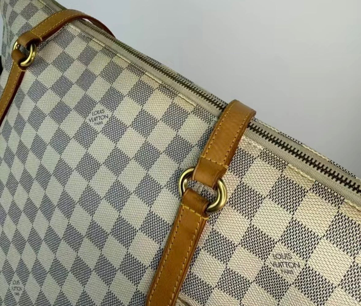 Louis Vuitton Totally MM Damier Azur Tote - Preloved Authentic