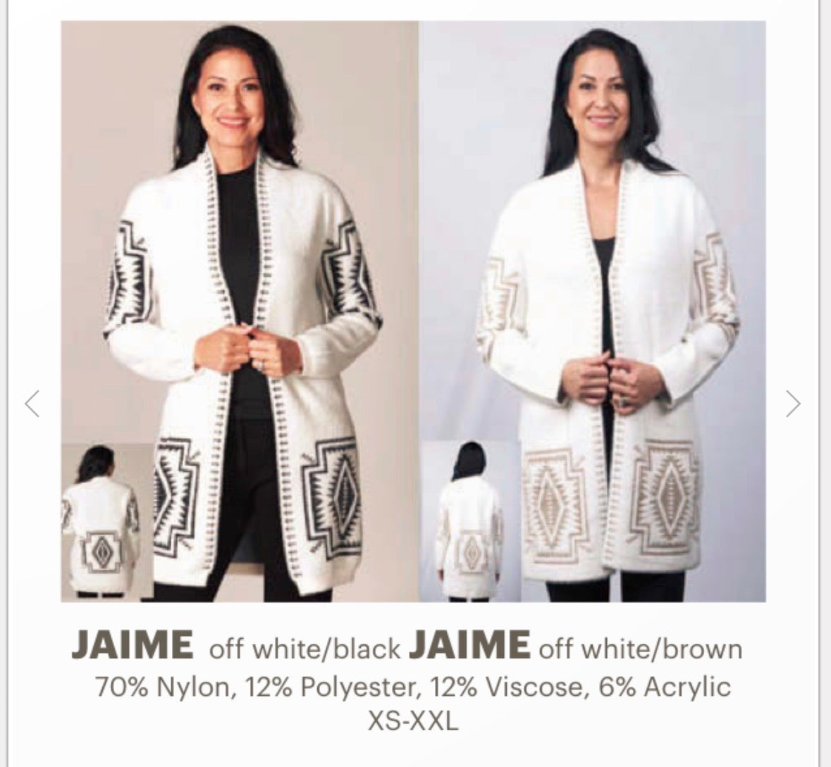 Venario “Jaime” Dress Sweater/Jacket