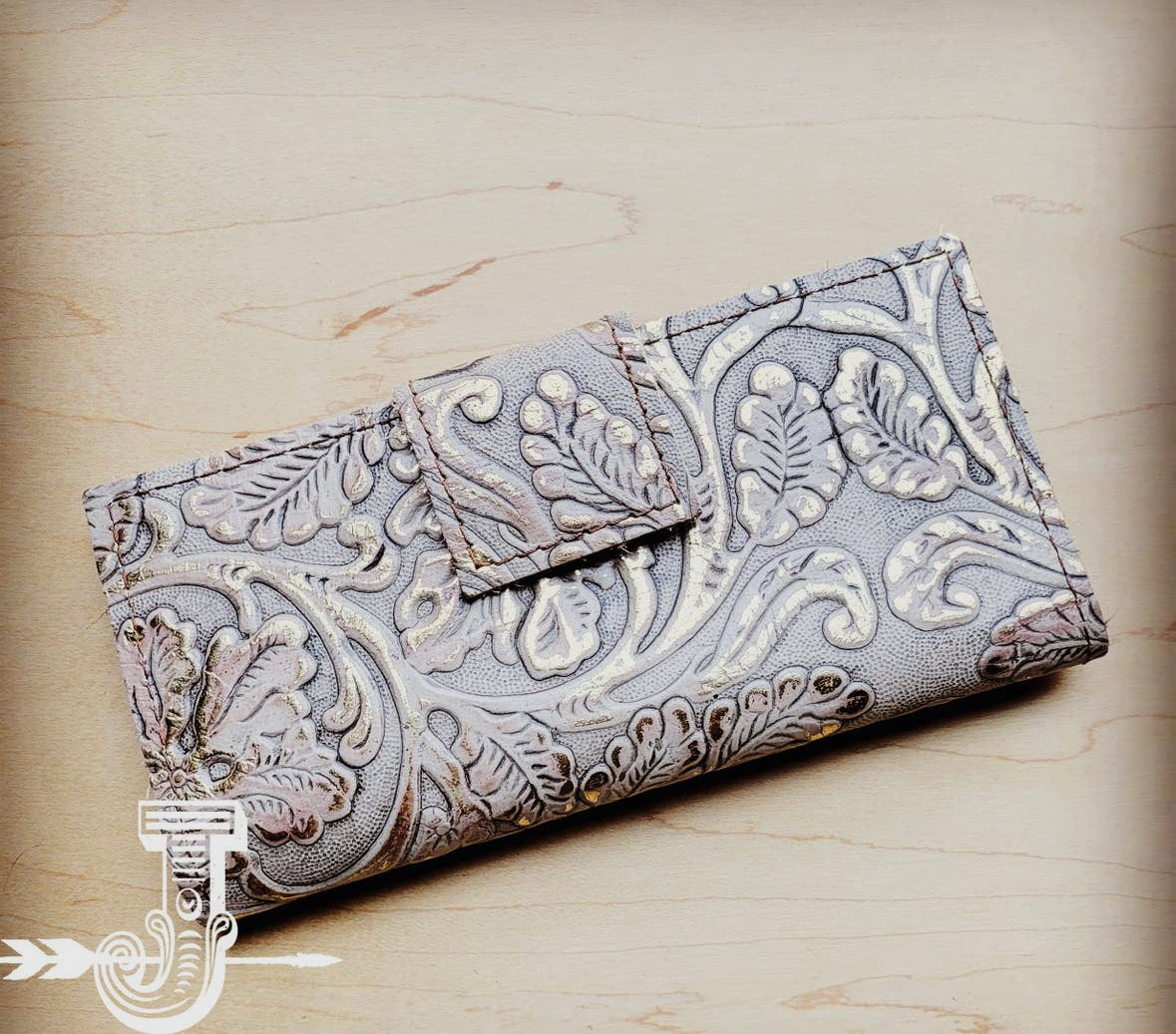 Embossed Leather Wallet