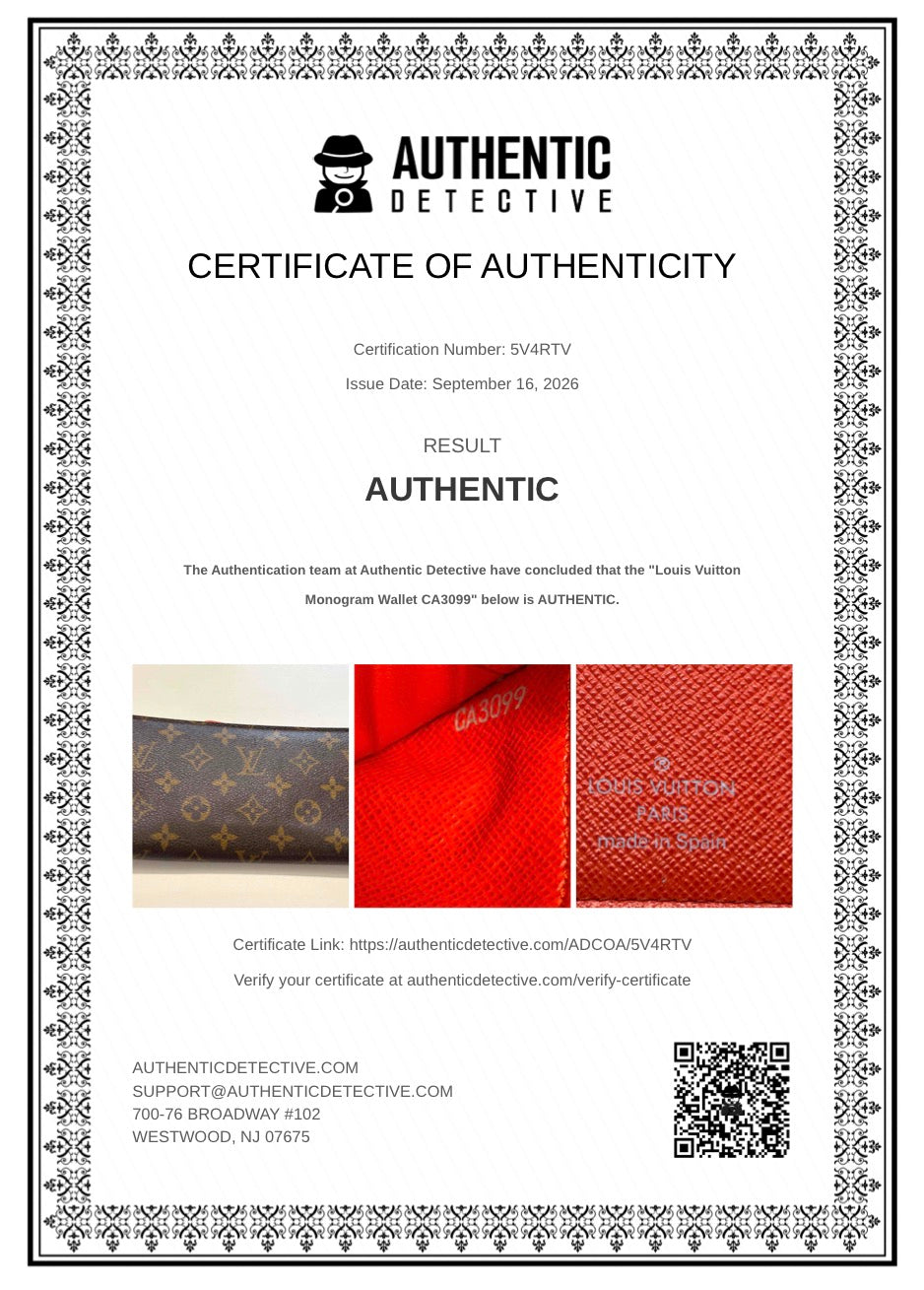 Pre-Loved Authentic Louis Vuitton Monogram Insolite Wallet – Piment Interior