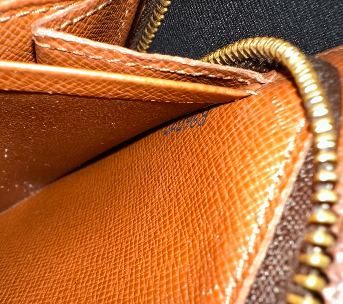 Pre-owned Vintage Louis Vuitton Portomone ZipRound Long Wallet #16 AUTHENTIC