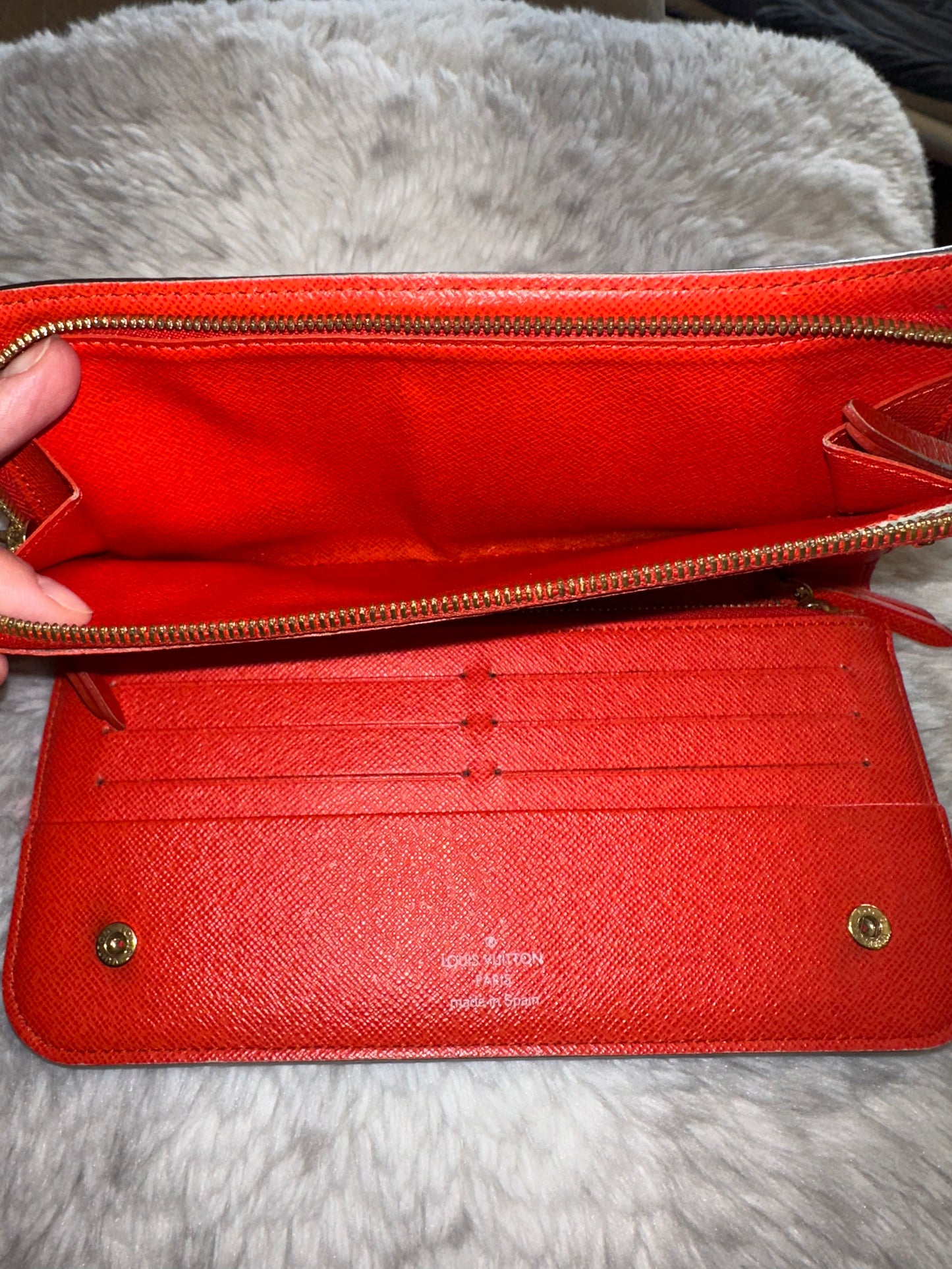 Pre-Loved Authentic Louis Vuitton Monogram Insolite Wallet – Piment Interior