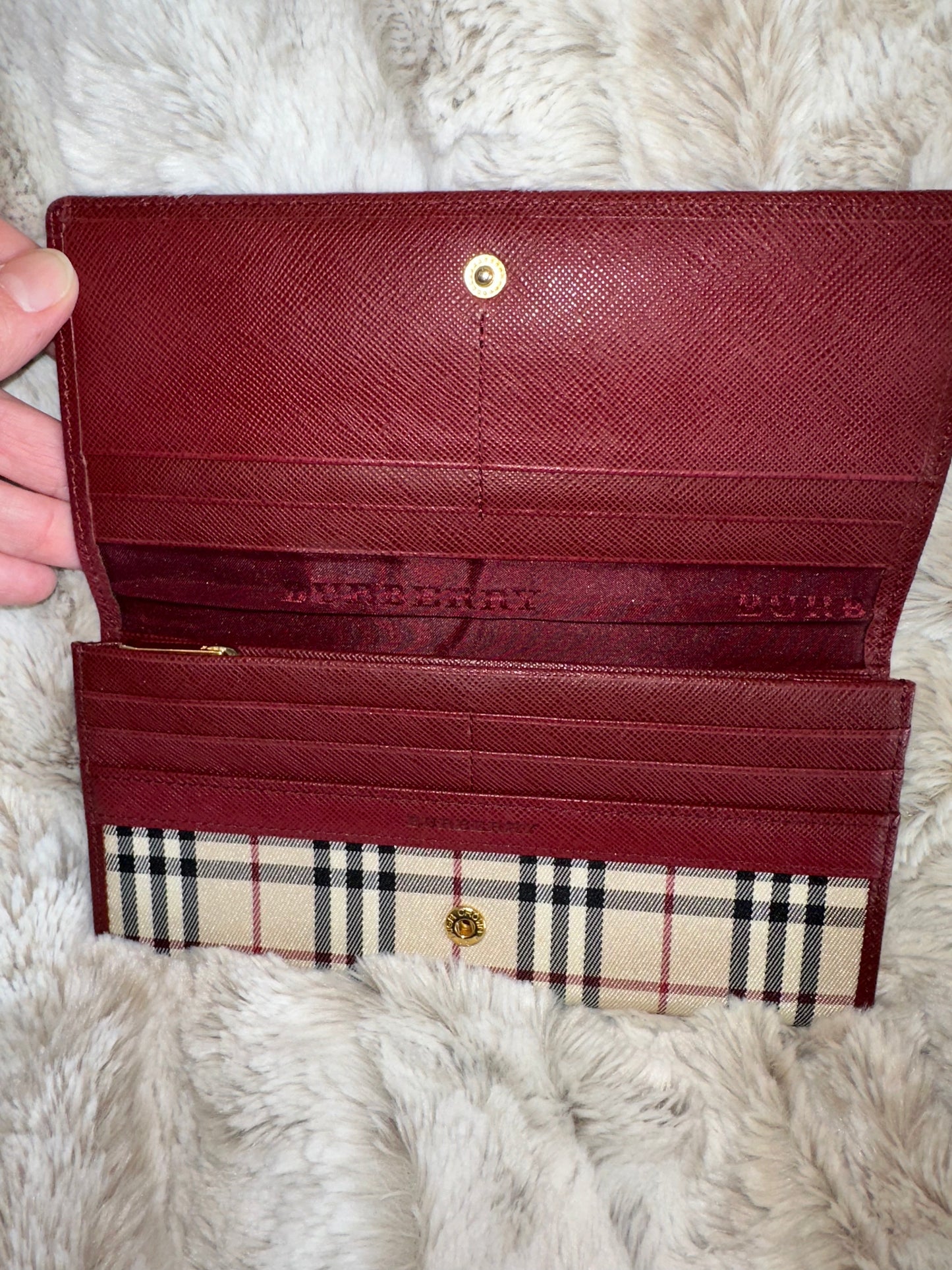Pre-owned AUTHENTIC Burberry Nova Check long flap wallet #19
