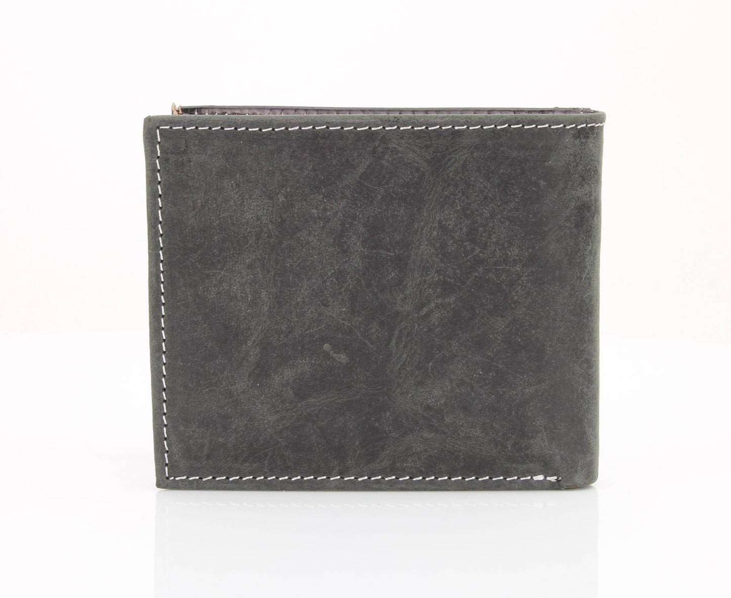 American Bison Oil Pull Up Bifold Wallet Tooled