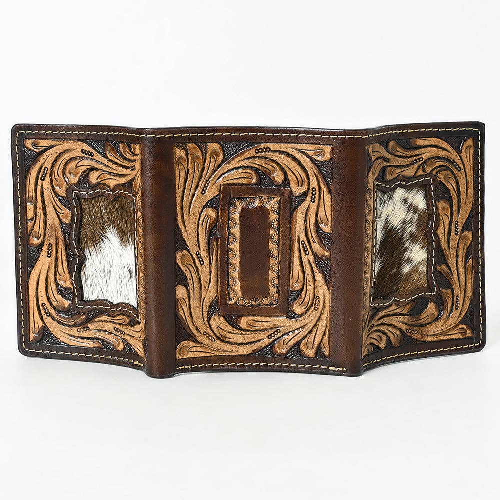 Western Leather Trifold Wallet: BEBGM183-TIF
