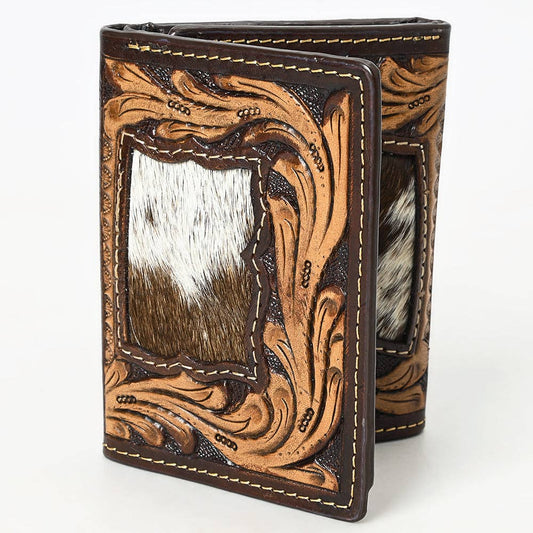 Western Leather Trifold Wallet