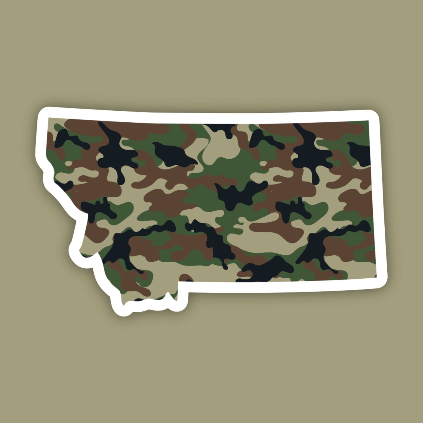 Montana Camo State Sticker