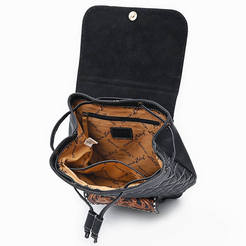 Backpack Hand Tooled Genuine Leather women bag western Bag: ADBGA731
