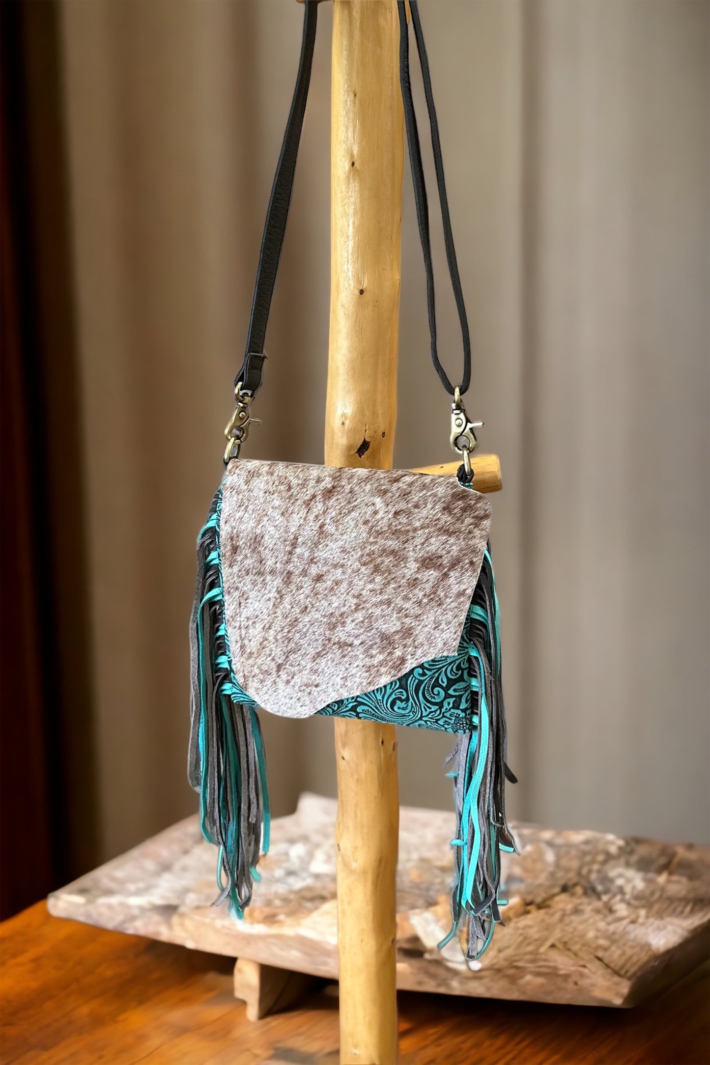 Crossbody Cowhide - Conceal Carry Fringe Western Bag