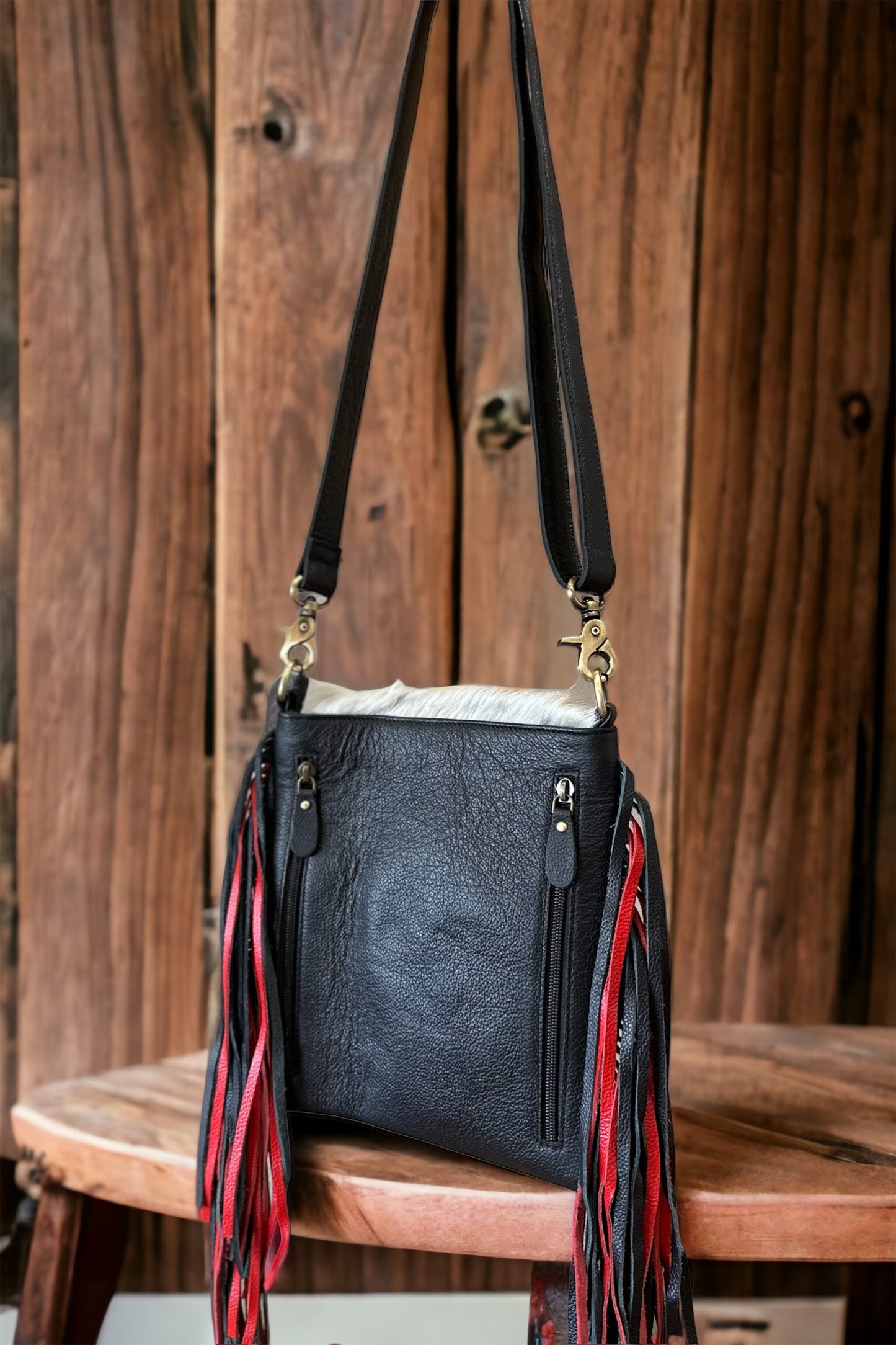 Crossbody Cowhide - Conceal Carry Fringe Western Bag