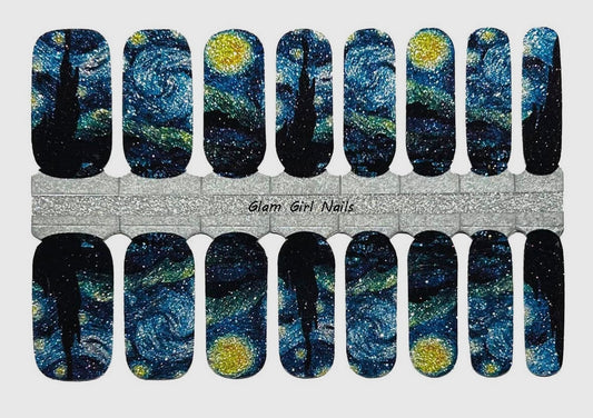 Starry Night Nail Wraps