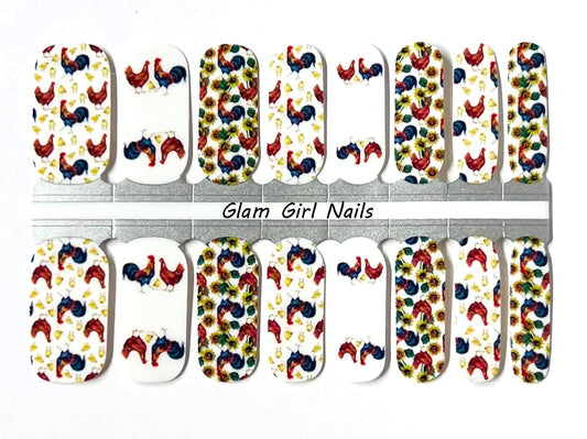 Spring Chickens Nail Wraps