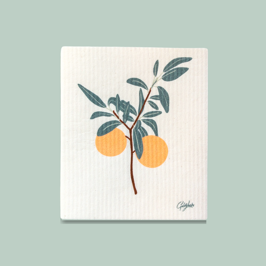 Goldilocks Goods - Swedish Dishcloth: Clementines