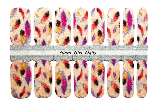 Boho Feathers Nail Wraps