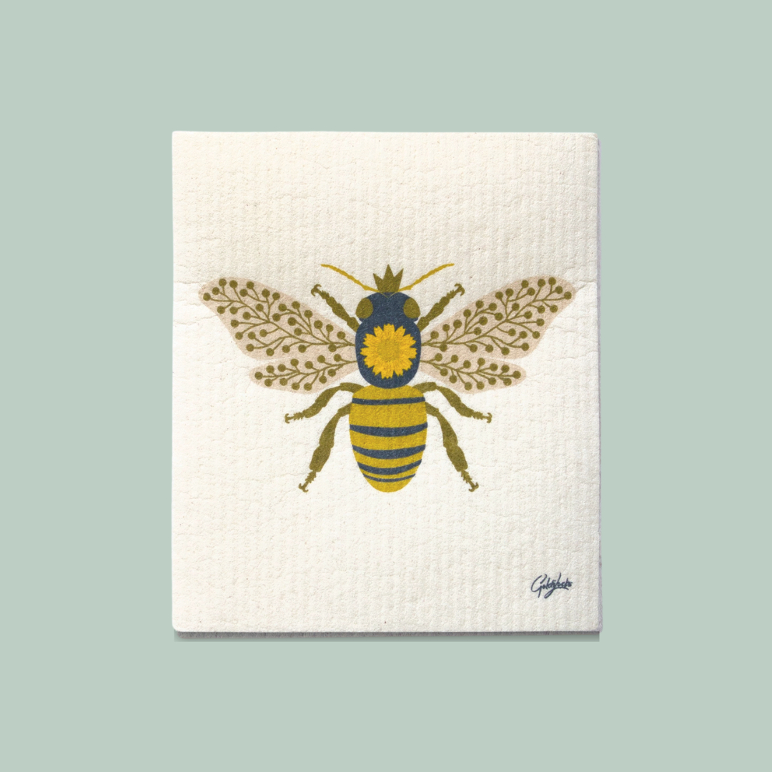 Goldilocks Goods - Swedish Dishcloth: Queen Bee