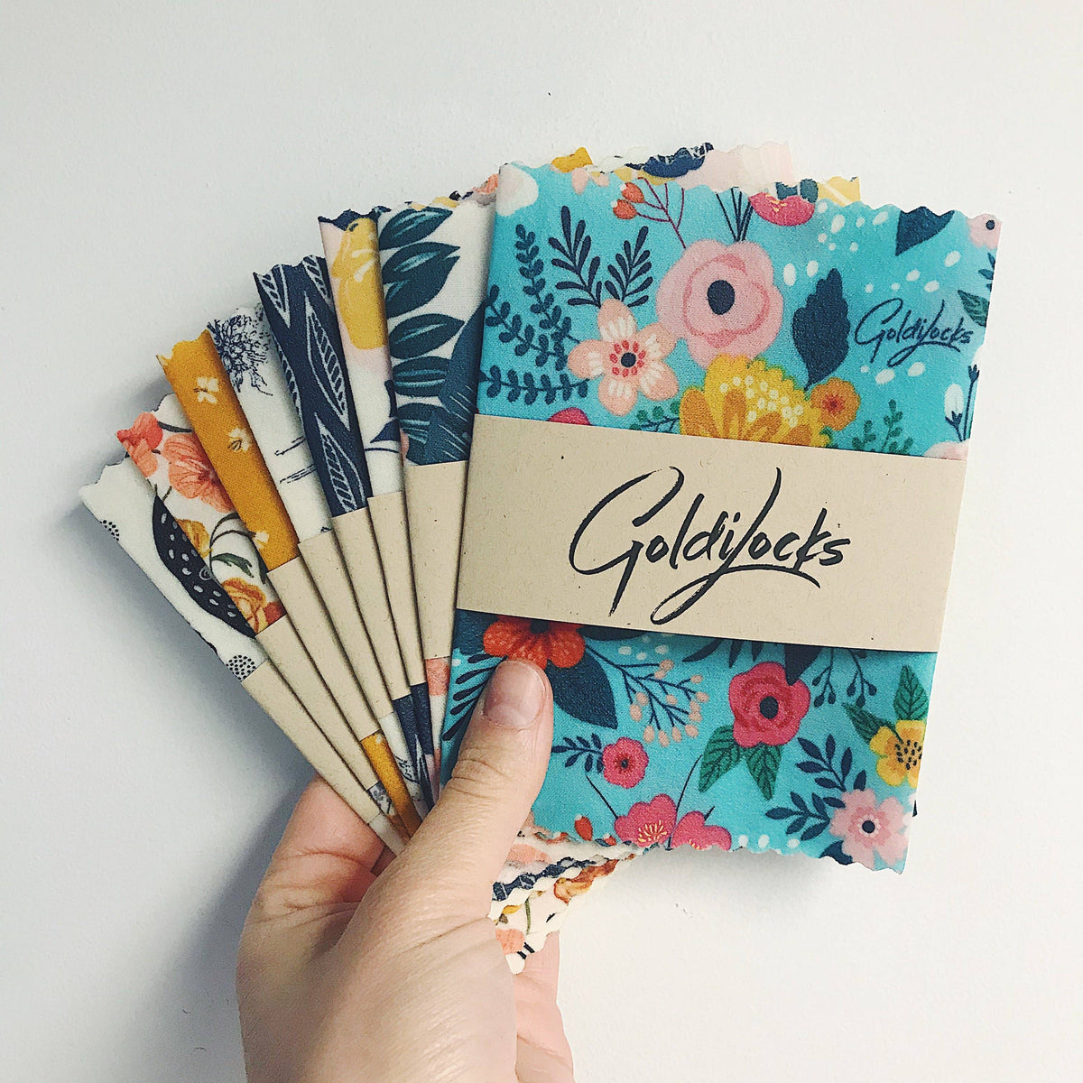 Goldilocks Goods - Reusable Beeswax Food Wraps: Assorted Single Smalls