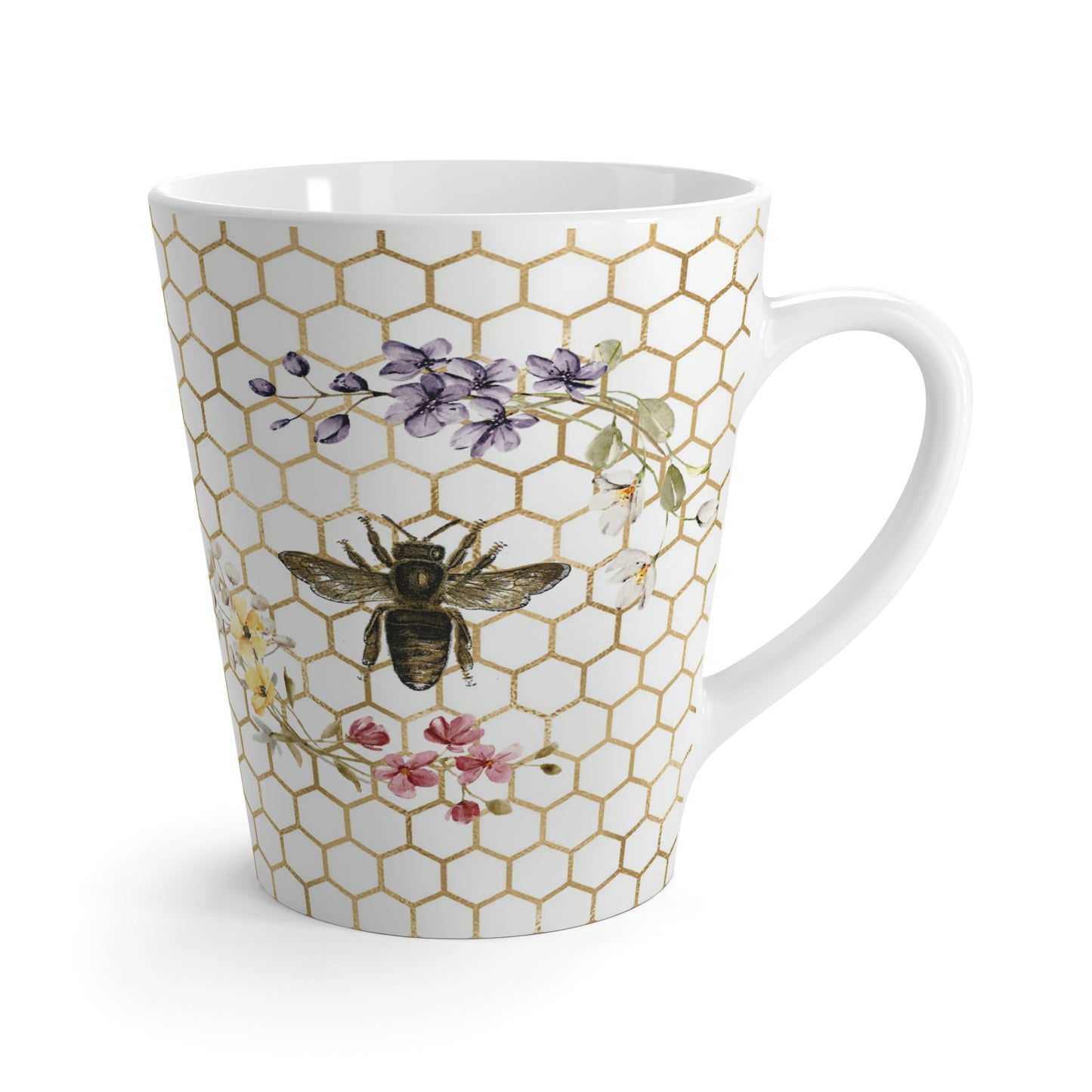 White Bee Latte Mug