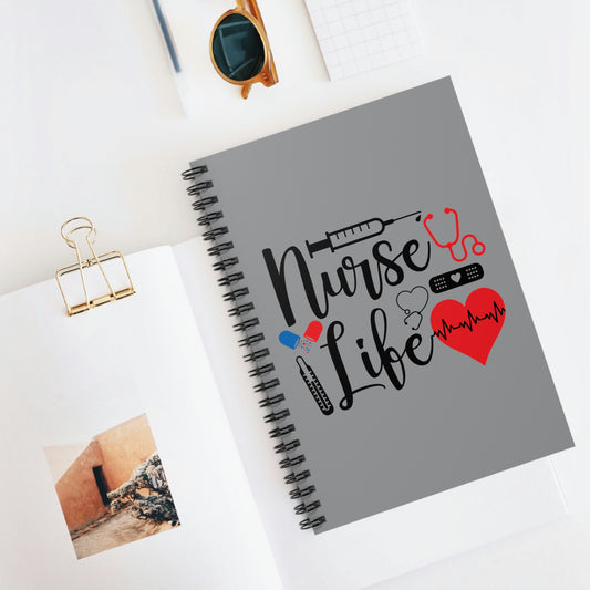 Nurse Life Spiral Notebook - Ruled Line