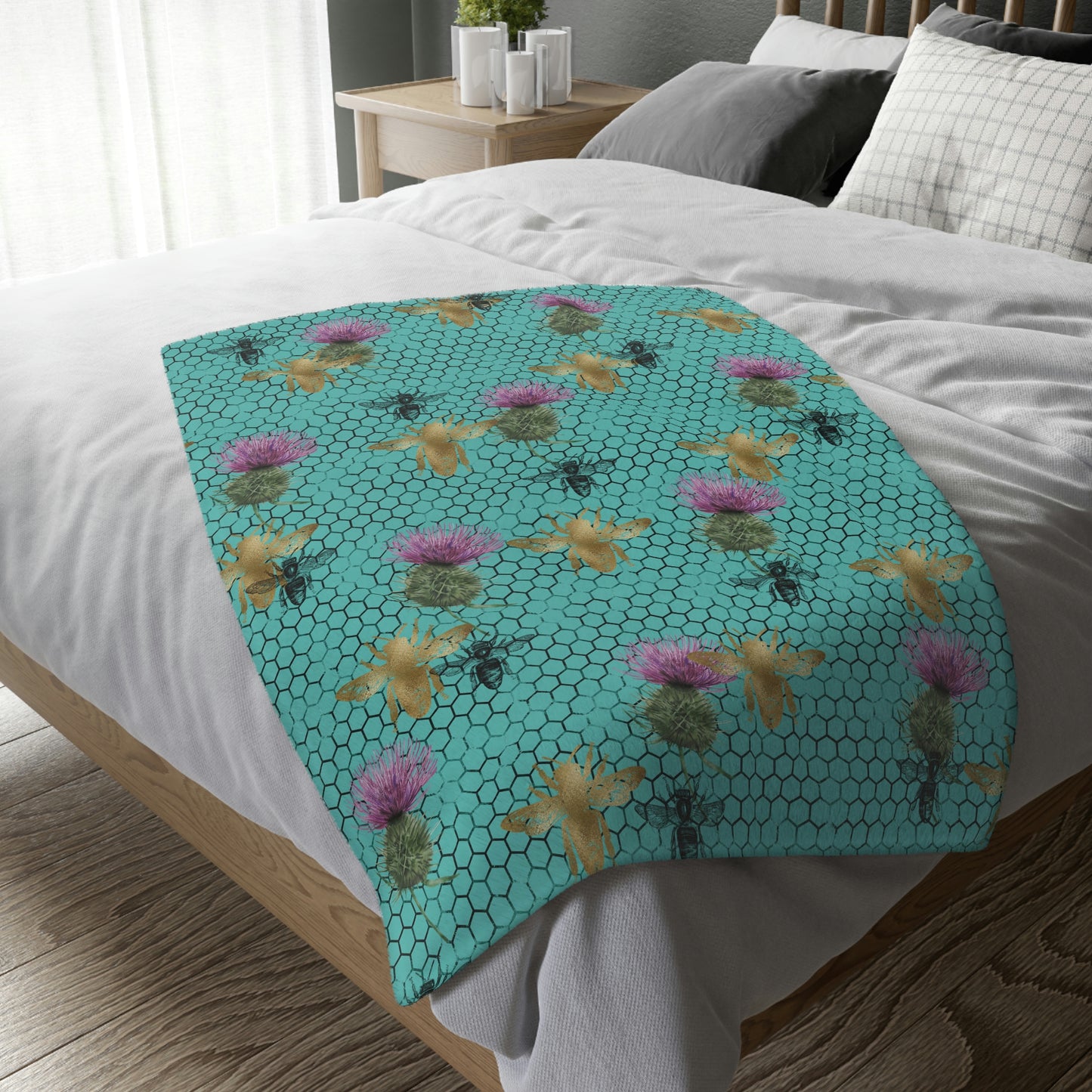 Velveteen Minky Blanket (Two-sided print)