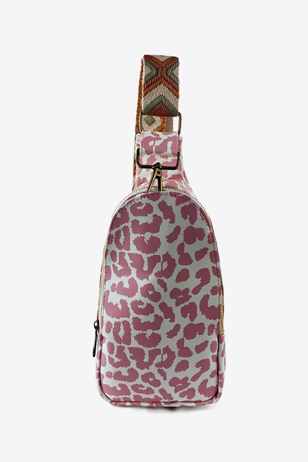 Printed Leather Sling Bag